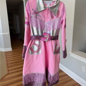 Chasing Fireflies Unicorn Cowgirl Rodeo Costume Size 8 (Includes hat)